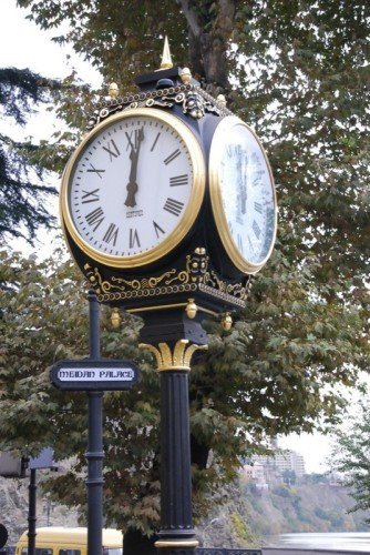 Large Four Dial Howard Street Clock Republic of Georgia