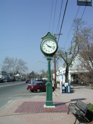 Two Dial Large Howard Street Clock Madison CT
