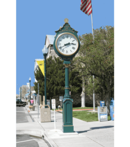 Two Dial Large Howard Street Clock Rotary Club Yerington NV