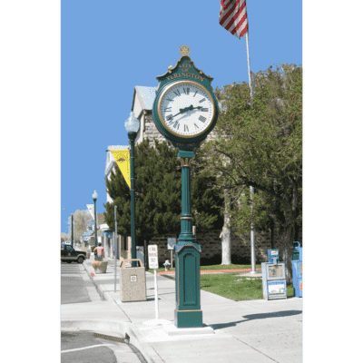 Two Dial Large Howard Street Clock Rotary Club Yerington NV