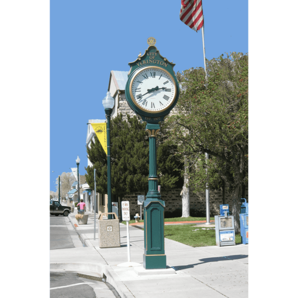 Two Dial Large Howard Street Clock Rotary Club Yerington NV