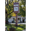 Two Dial O.B. McClintock Post Clock Replica Medfield MA