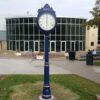 Courtyard Two Dial Post Clock RWU Bristol RI