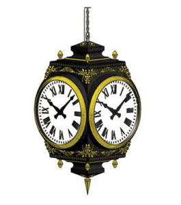 Bracket Clock Large Four Dial Howard Hanging Rendering