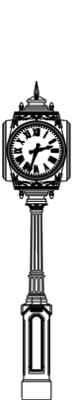 4 Dial Howard Post Clock