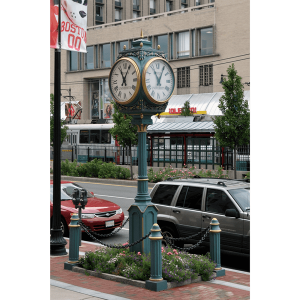 Four Dial Large Howard Post Clock Boston University