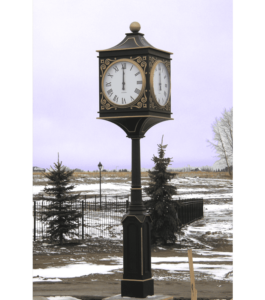 4 Dial Large Lucerne Street Clock - Langdale, AB