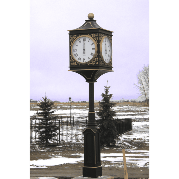 4 Dial Large Lucerne Street Clock - Langdale, AB