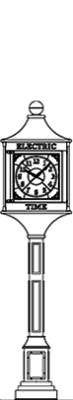 4 Dia O.B. McClintock Street Clock