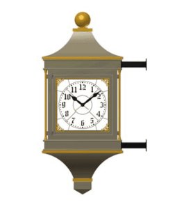 Bracket Clock 4 Dial McClintock Bracket Rendering