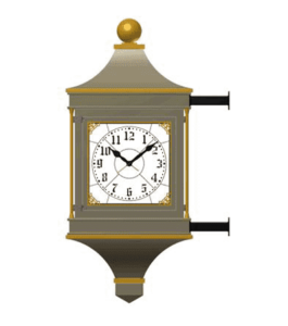 Bracket Clock 4 Dial McClintock Bracket Rendering