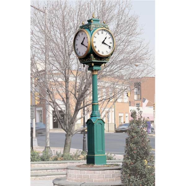 4 Dial Howard Post Clock