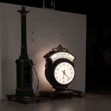 Back Lighted Street Clock