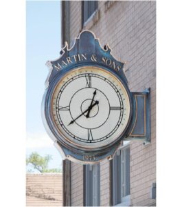 Sidewall Mounted Bracket Clock