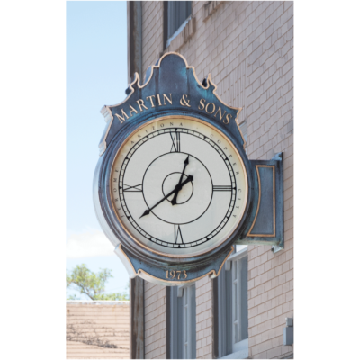 Sidewall Mounted Bracket Clock