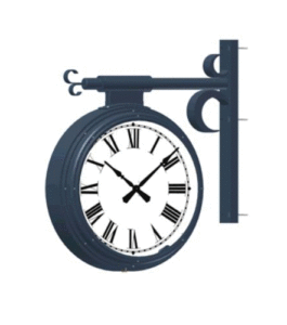 Cafe Bracket Clock Rendering