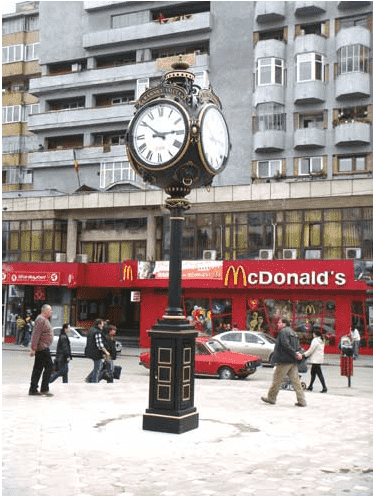 Four Dial Seth Thomas Street Clock Romania