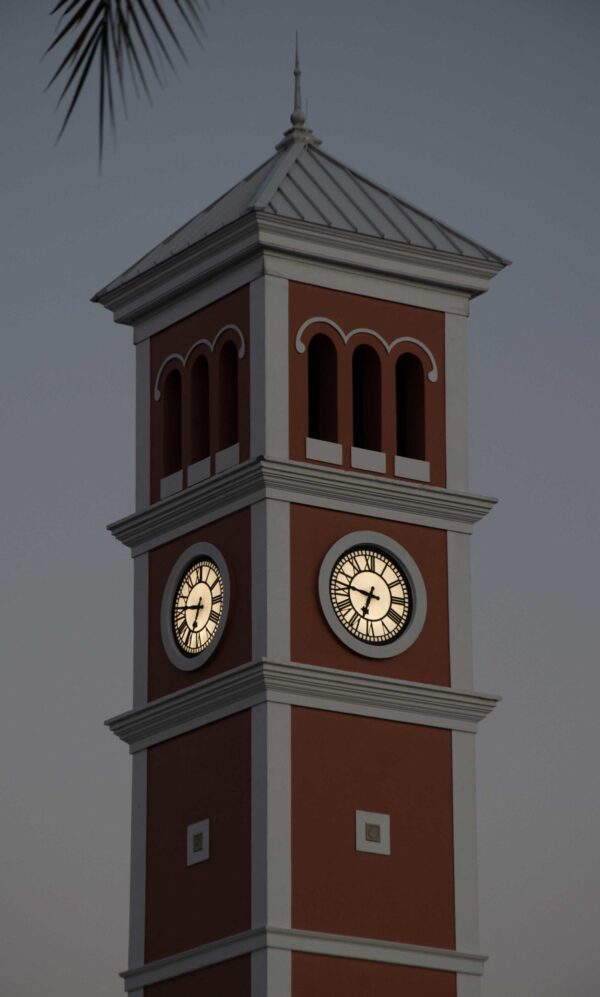Clock Tower LED illuminated