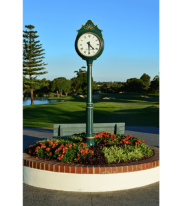 Golf Course Street Clock