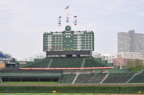 Wrigley Field Scoreboard Clock