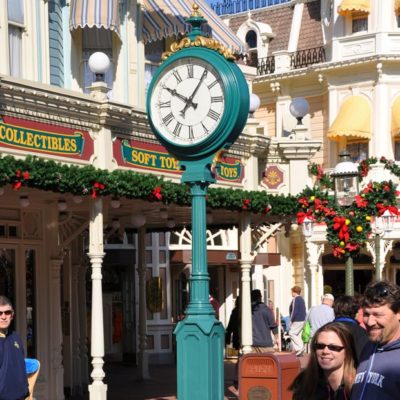 Post Clock on Disneyworld Main Street
