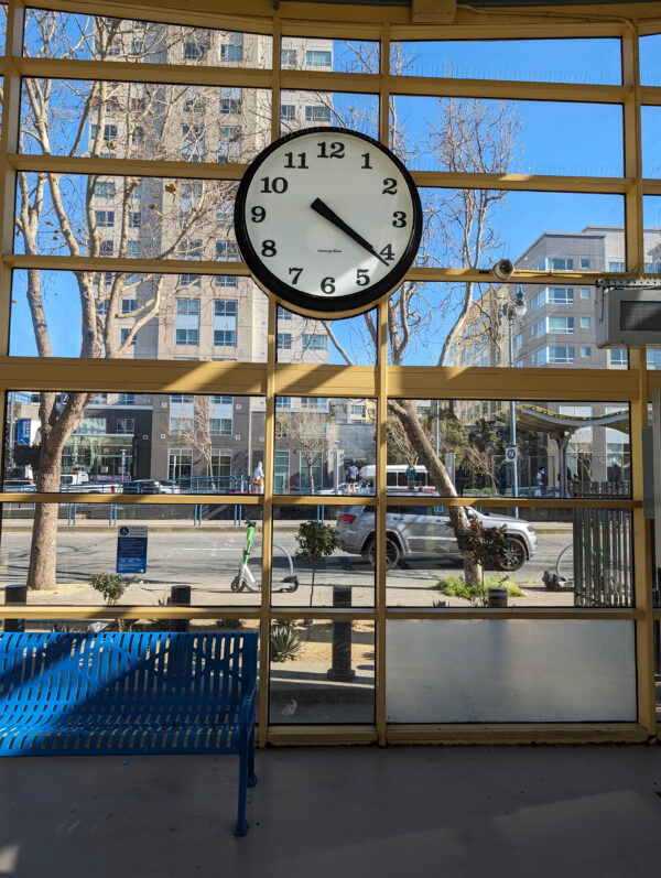 Style 6748-SF Double Dial Tower Clock at 4th and King Street Station, San Francisco