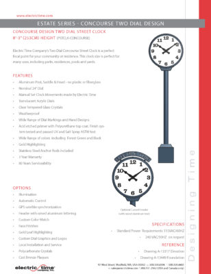 Concourse Post Clock