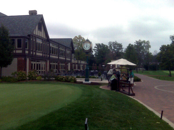 Four Dial Large Howard Street Clock Evanstan Golf Club IL