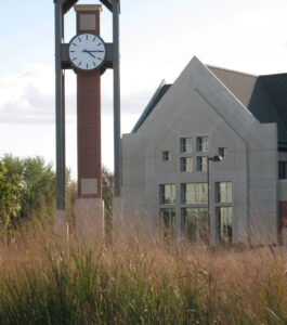 Exterior Canister Clock - Dordt College Iowa