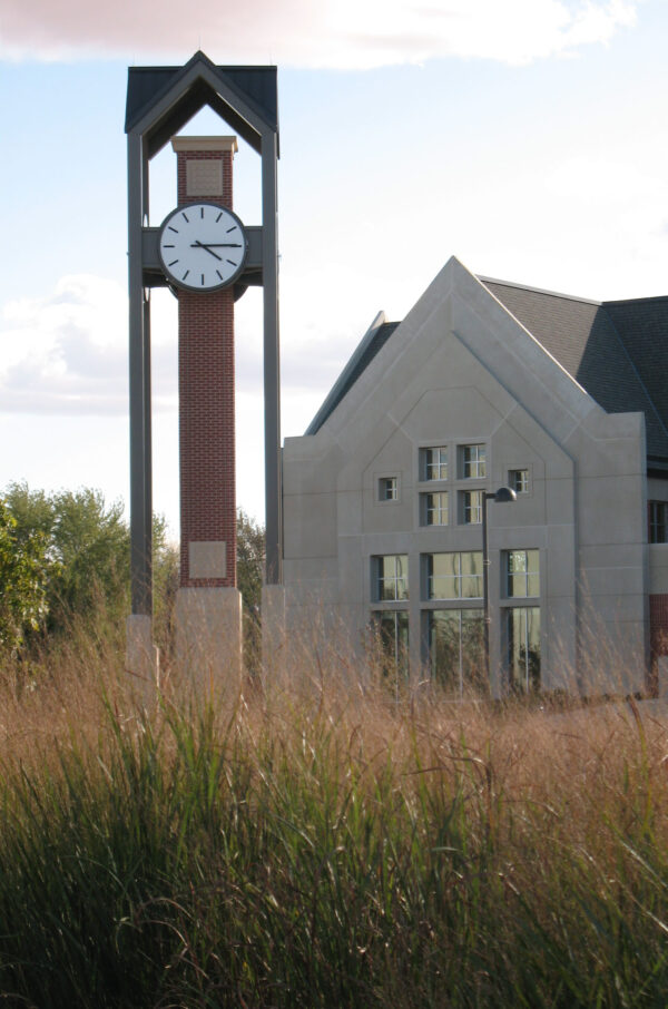 Exterior Canister Clock - Dordt College Iowa