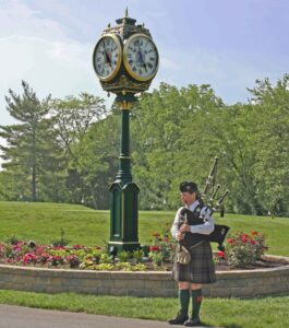 Golf Course Street Clock