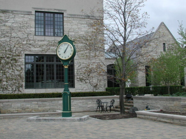 Courtyard Two Dial Street Clock Barrington IL
