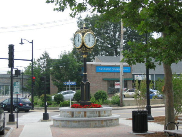 Four Dial Large Howard Street Clock Norwood MA