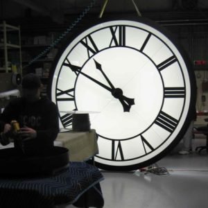 Exterior Clocks Tower Clock Style 46120 Flush Backlit Sayreville NJ