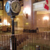Large Four Dial Howard Post Clock indoors Royal York Hotel Toronto