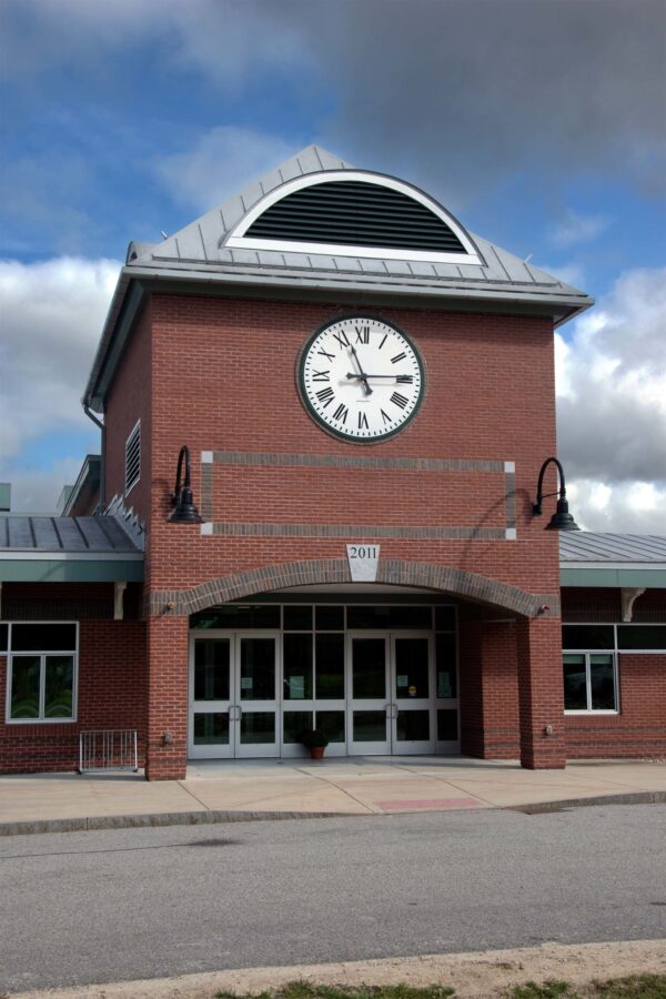 Tower Clock, lighted, 8'd iameter Style 4684 Flush Backlit Wolfeboro NH