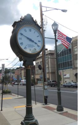 Kittanning Post Clock Installed
