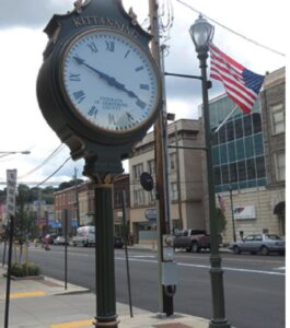 Kittanning Post Clock Installed