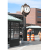 Four Dial Large Howard Post Clock Lowell MA