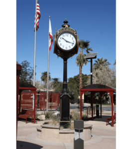 Large Four Dial Washington Street Clock - Brawley, CA 4MST CLOCK