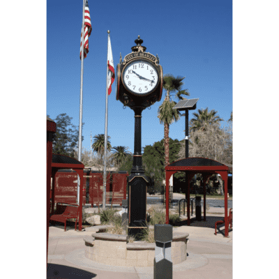Large Four Dial Washington Street Clock - Brawley, CA 4MST CLOCK