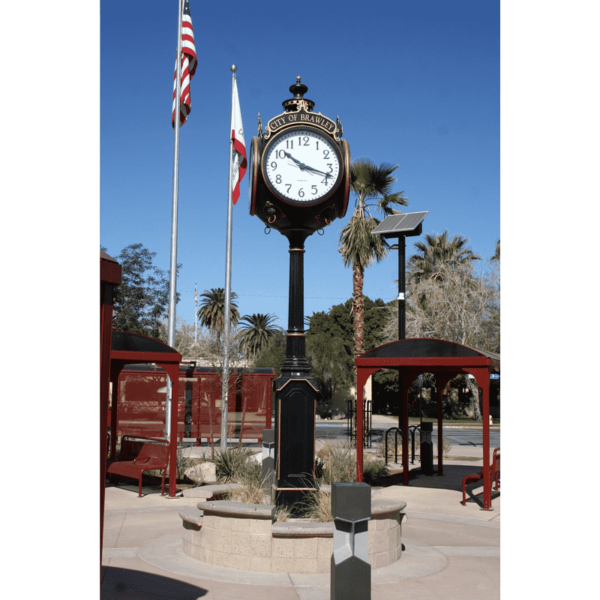 Large Four Dial Washington Street Clock - Brawley, CA 4MST CLOCK