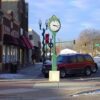 Small Two Dial Howard Street Clock Lions Club Farmington MN