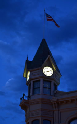 Tower Clock Style 2448 Flush Backlit Baker City OR