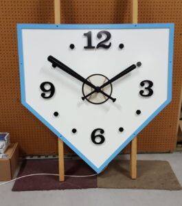 Baseball Diamond Clock