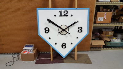 Baseball Diamond Clock