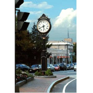 Two Dial Large Howard Street Clock Replica Norwood MA - Howard Replica 4K