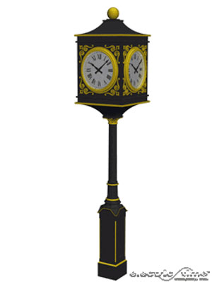 Small 4 Dial Lucerne Clock