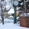 Large Four Dial Howard Post Clock Hotel Jerome Apsen