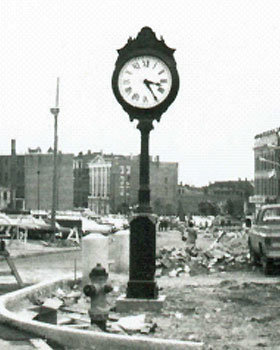 Street Clock Portland 1970s